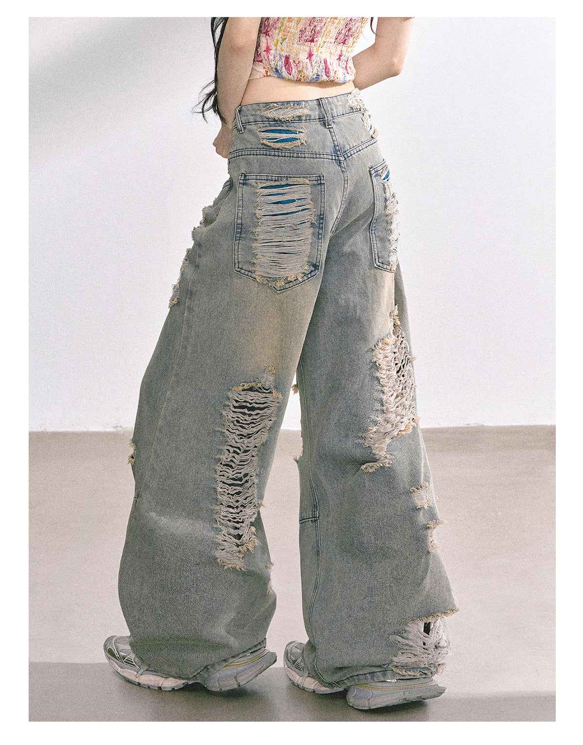 SHAOYEYAN American Streetwear Ripped Jeans