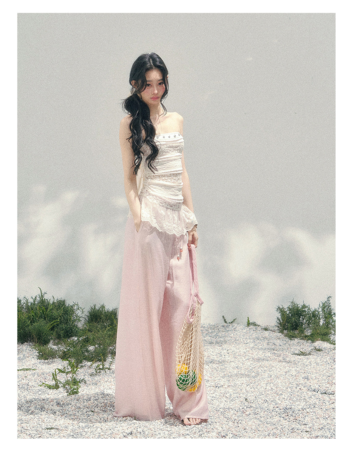 ShaoYeYan Aomalm Misty Muse Sheer Lace Bustier Top