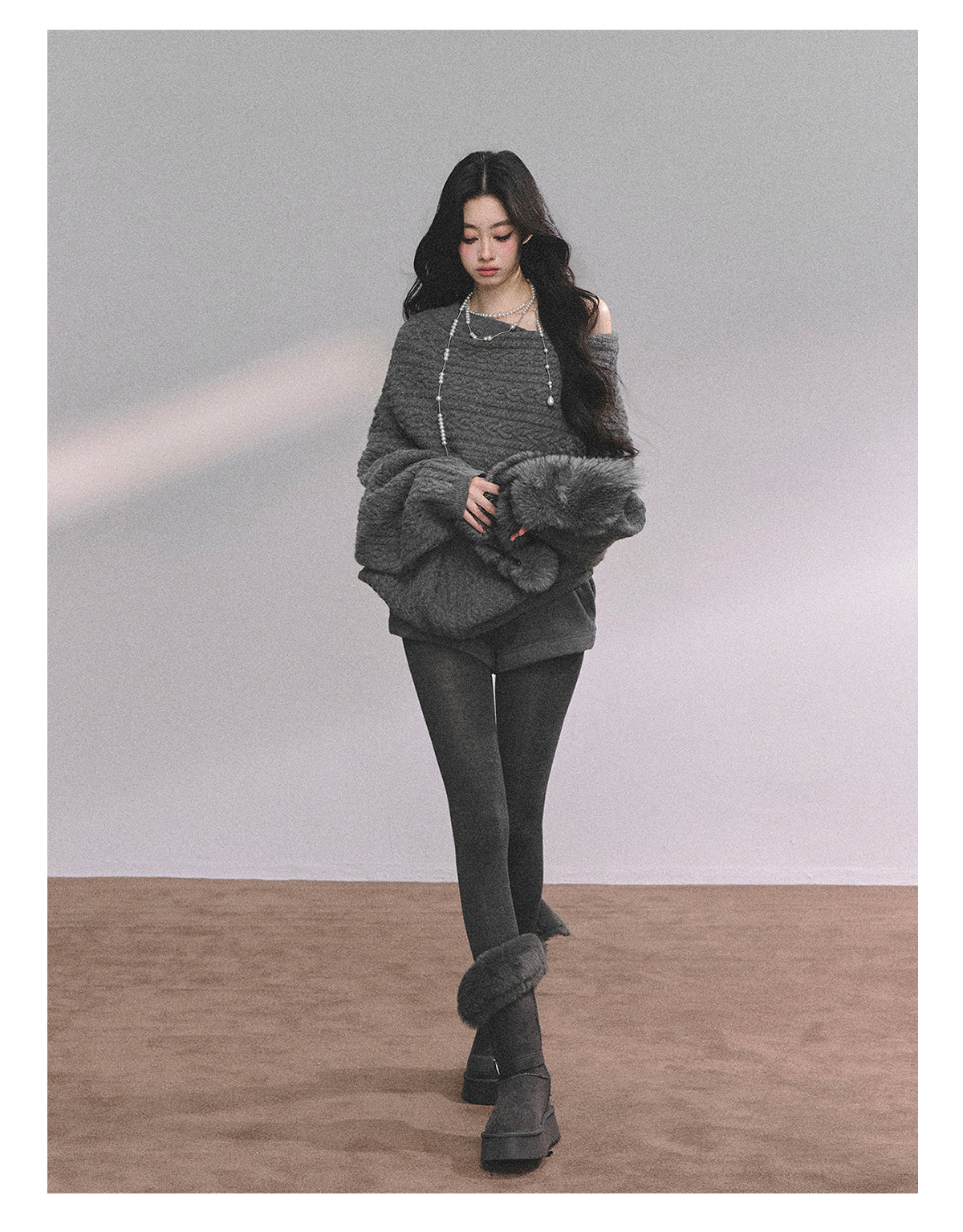 ShaoYeYan Norwegian Exchange Student Premium American Knit Cable Sweater