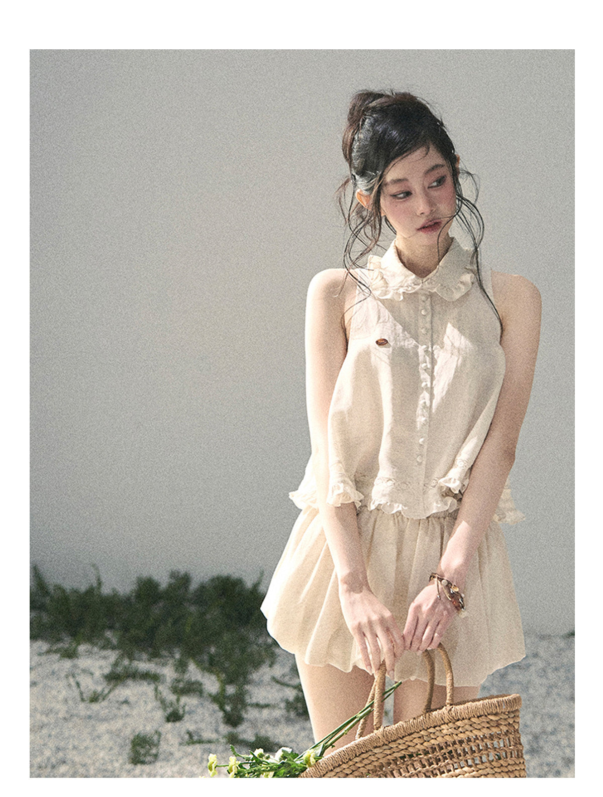 ShaoYeYan Aomalm Soft Cloud French Lace Set