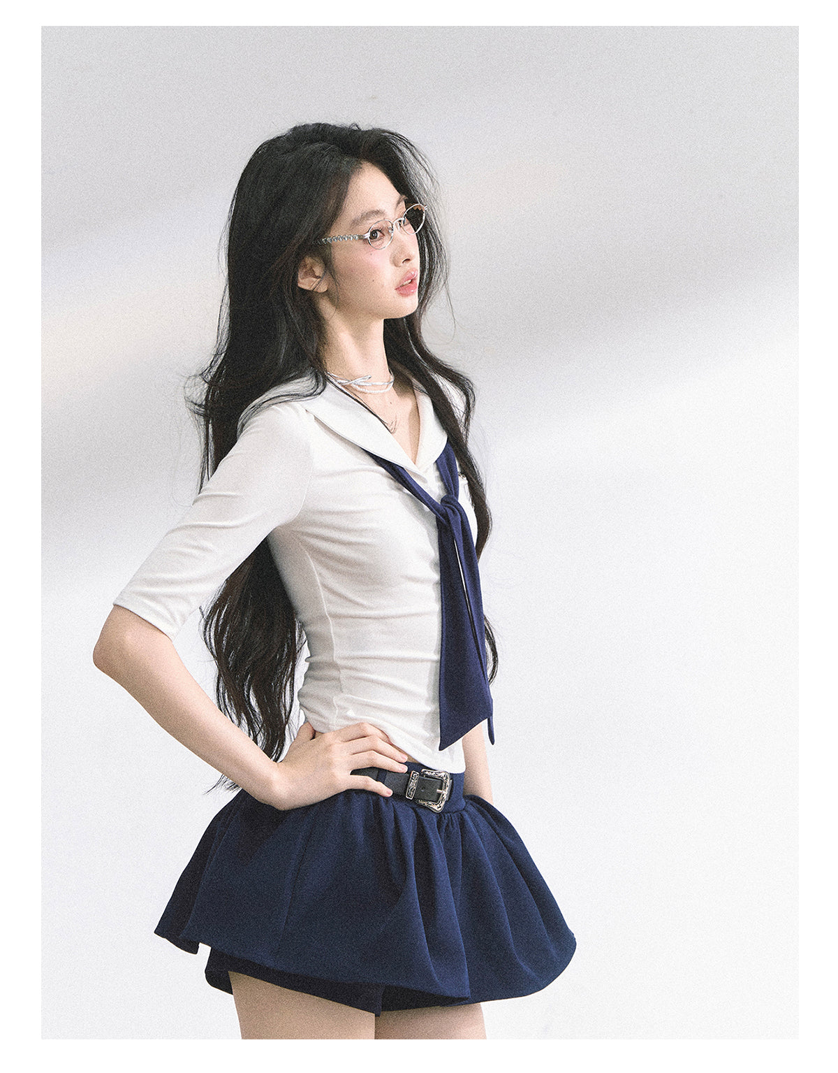 SHAOYEYAN American College Style Shirt (with non-detachable tie)