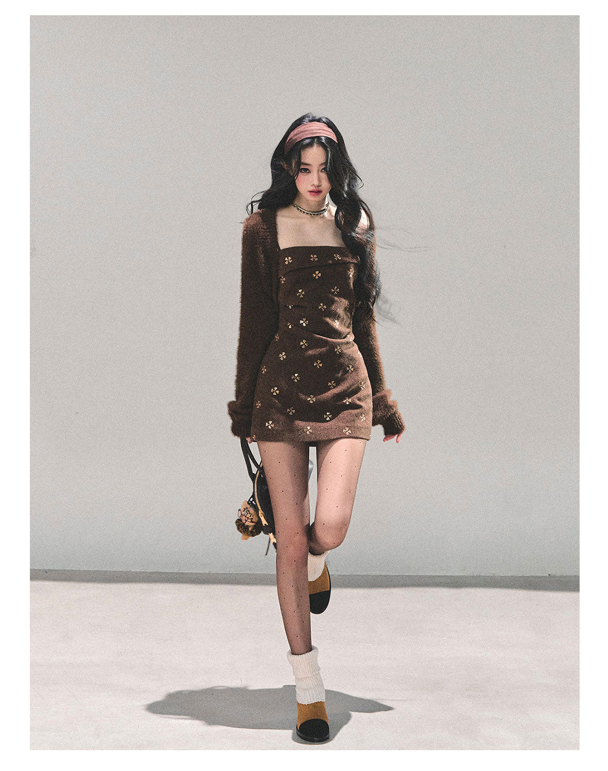 ShaoYeYan Begonia Never Sleeps Knit Dress Set