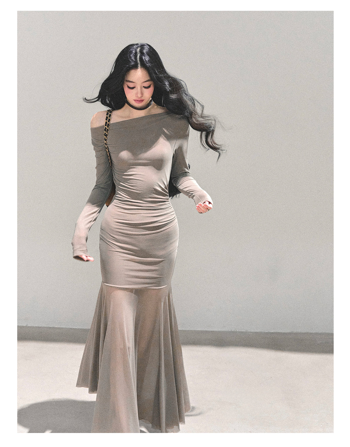 ShaoYeYan Slender Silhouette Cold Rich Girl Dress