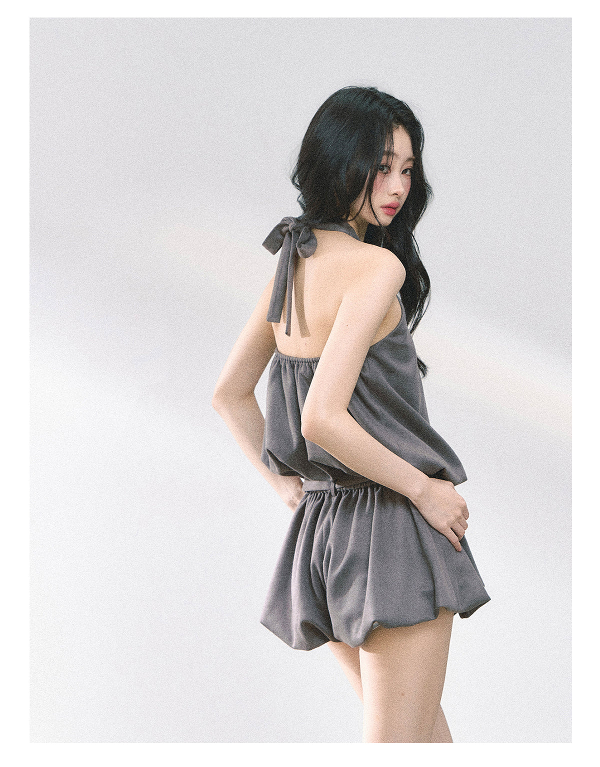 SHAOYEYAN Ginza-inspired Floral Bustier Dress