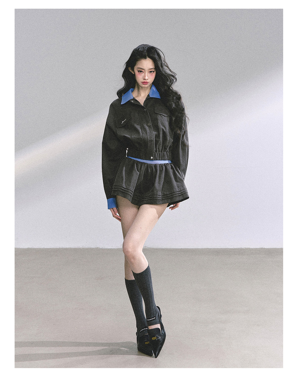 SHAOYEYAN Audrey-Inspired Two-Piece with Blazer and Mini Skirt