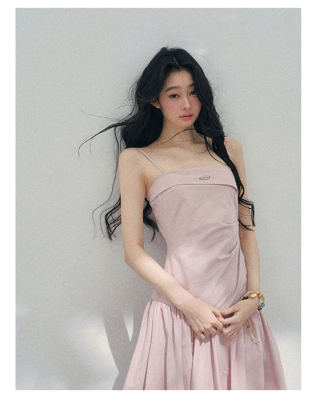 ShaoYeYan Aomalm She Passes Through Blooming Season Elegant Strap Dress