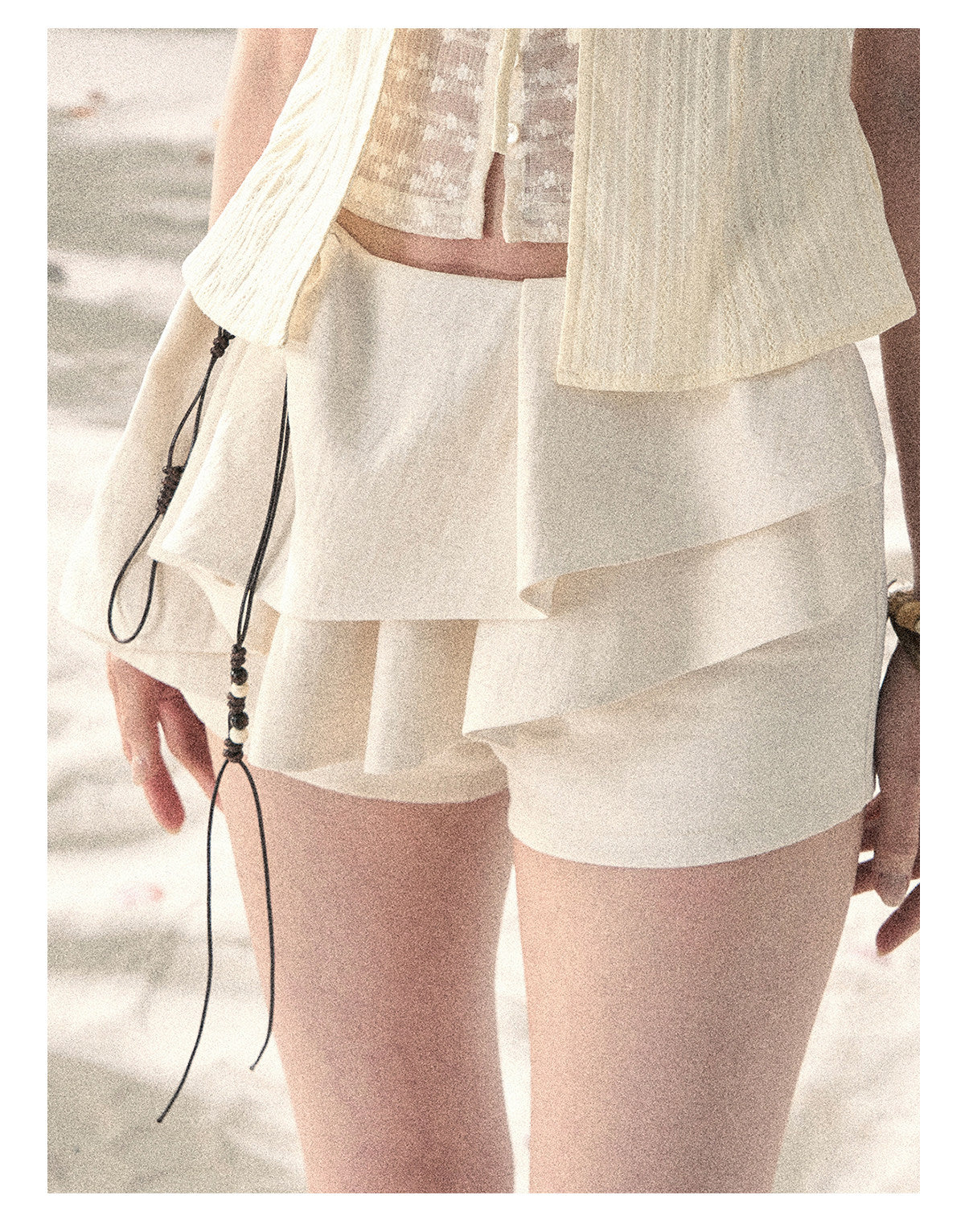 ShaoYeYan Aomalm Layered Ruffles French Skort