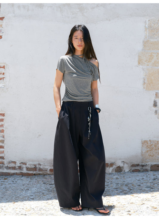 HAVERICE 'Poetry Muse' Wrap-Front Tee