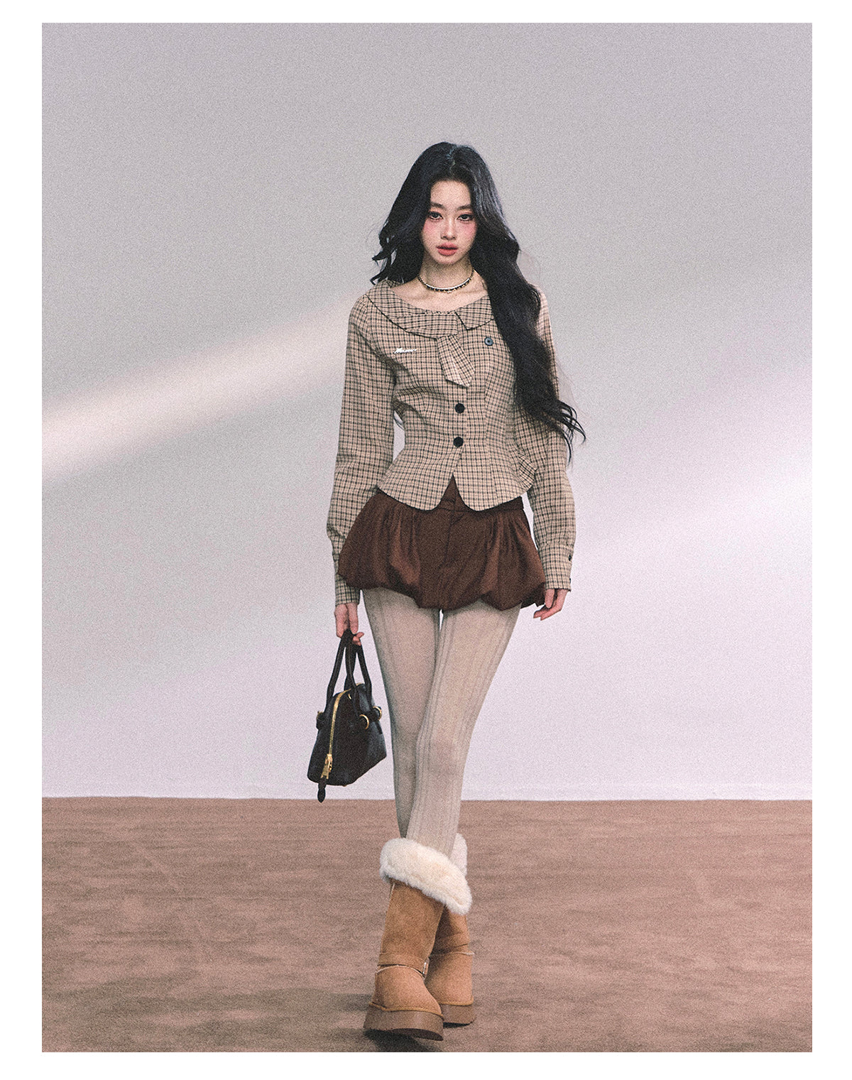 ShaoYeYan Ing Art Student American Plaid Shirt