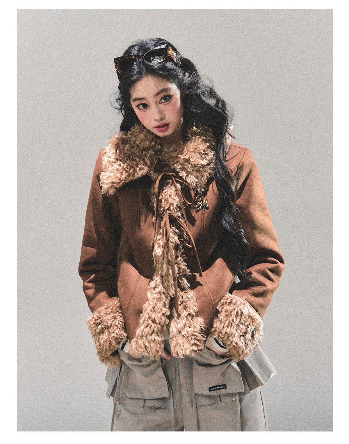 ShaoYeYan She Melts Into Winter Fur-Trimmed Coat