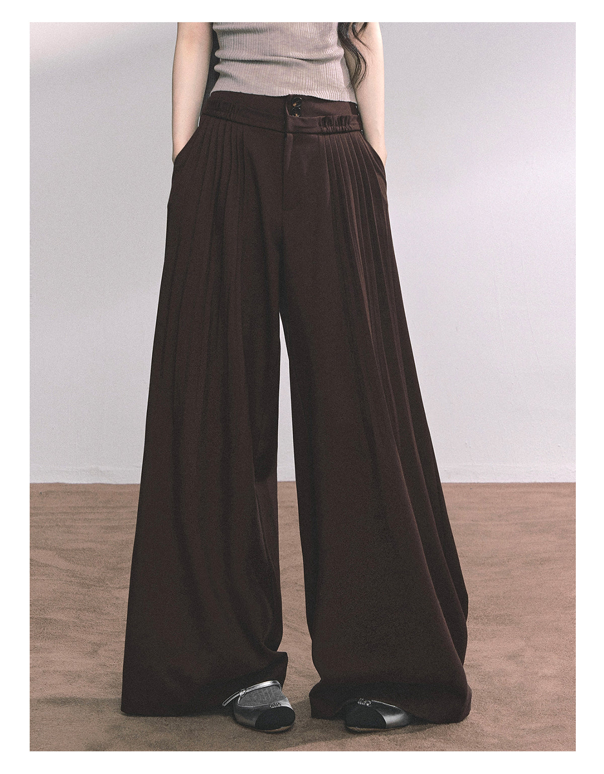 ShaoYeYan Fluid Lazy Pants