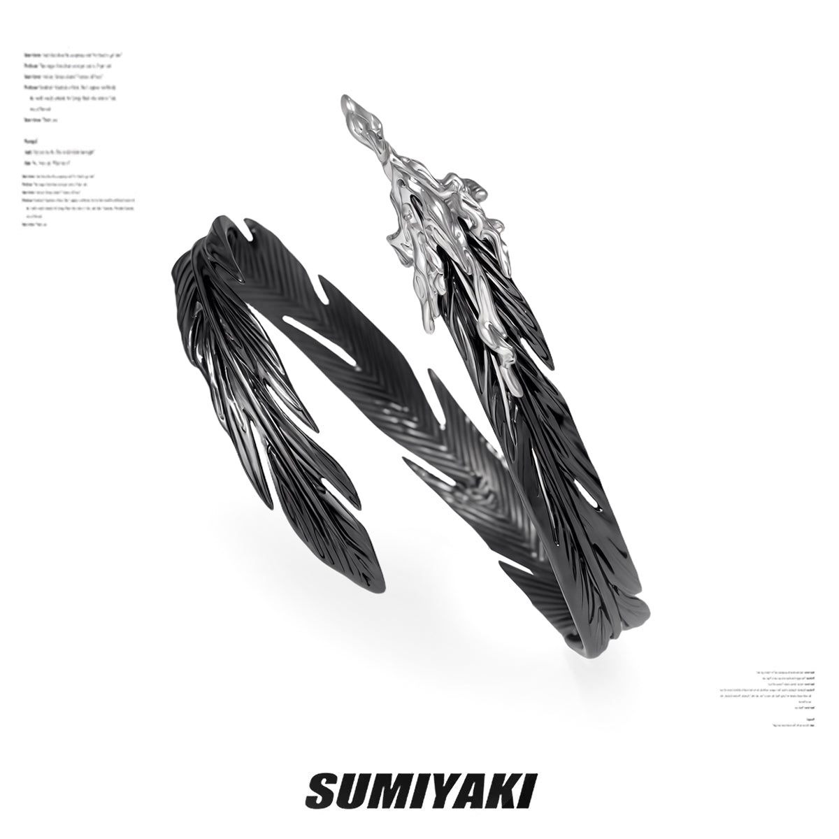SUMIYAKI Feather Series Cuff Bracelet