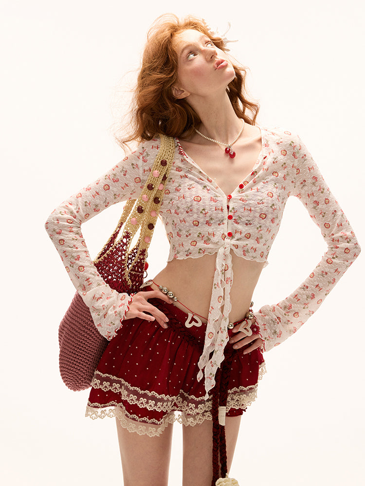 MAMC Floral Long Sleeve Top