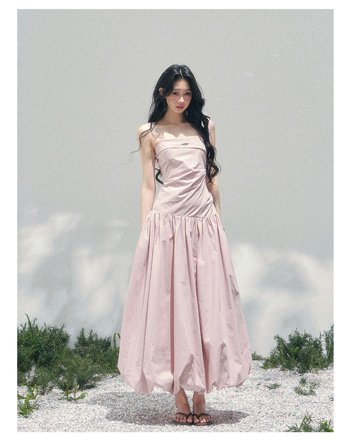 ShaoYeYan Aomalm She Passes Through Blooming Season Elegant Strap Dress