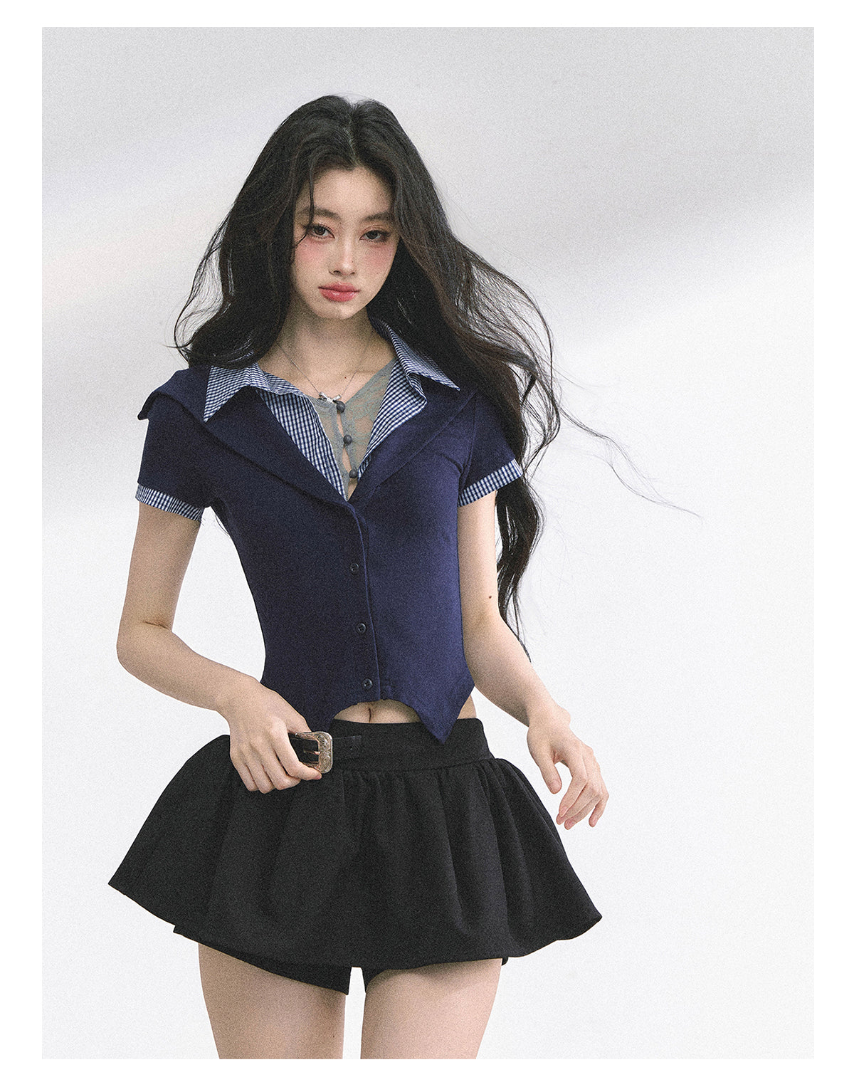 SHAOYEYAN Waist-Defining Slim Fit Top