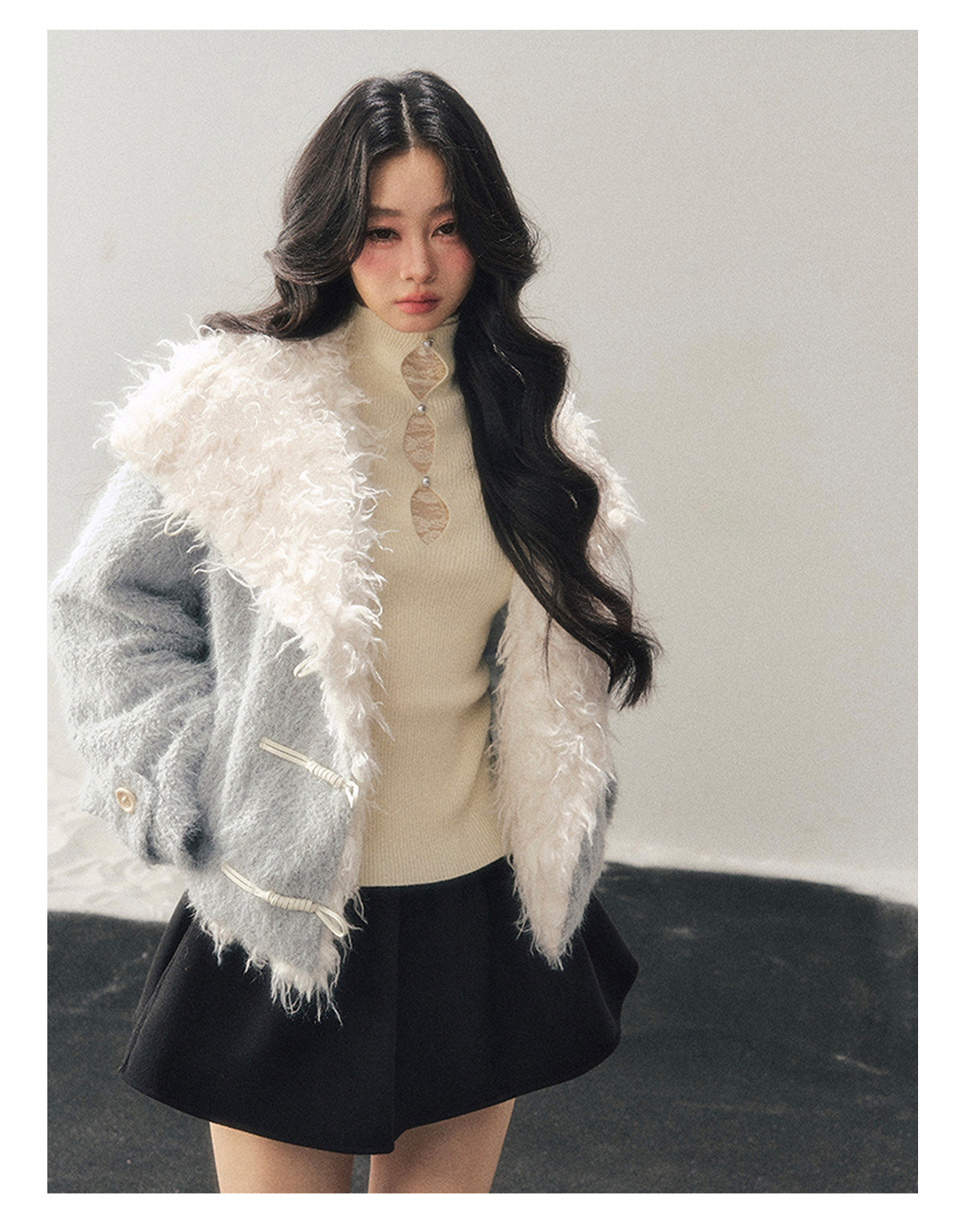 ShaoYeYan Aomalm I Drown in Blue Quilted Coat