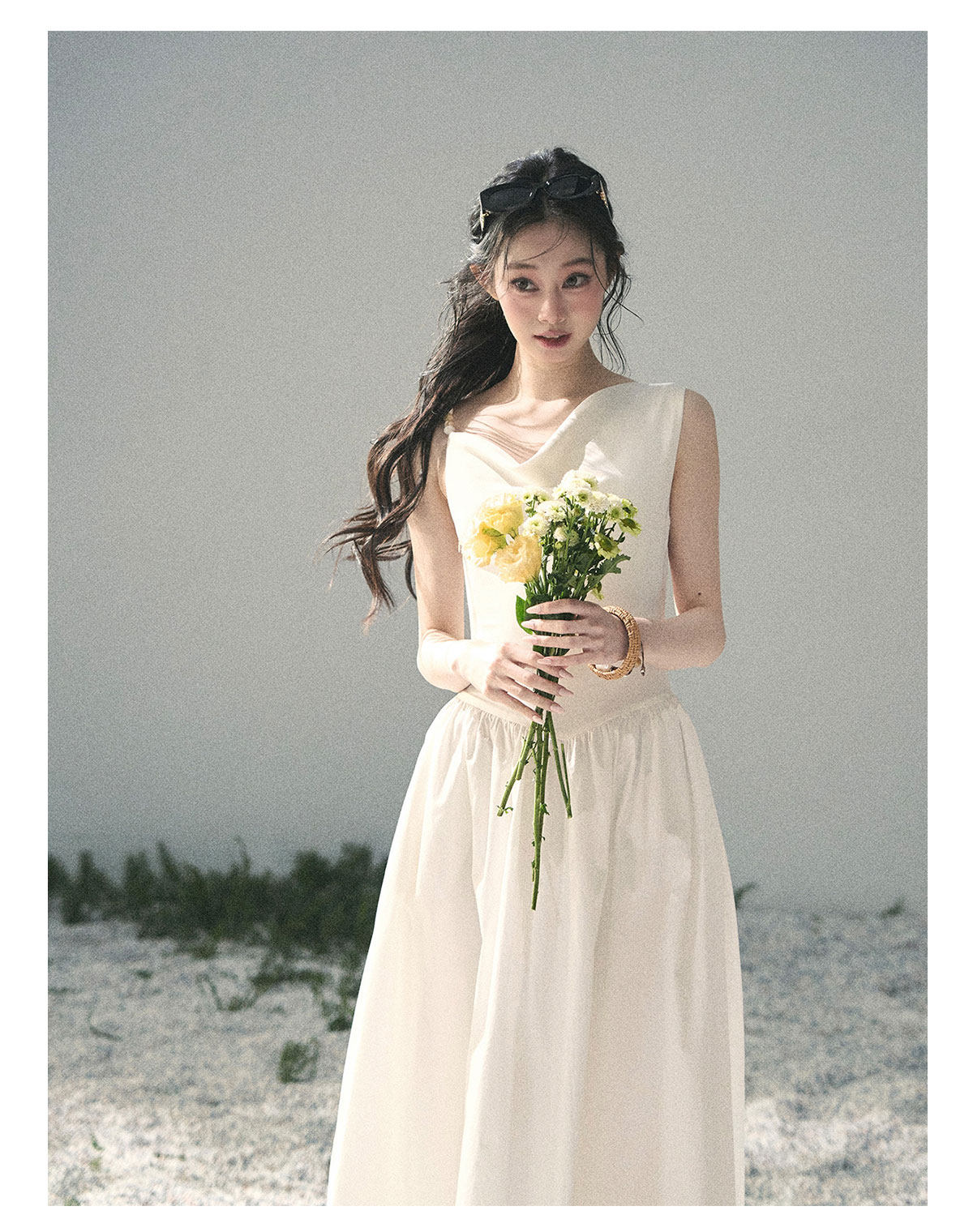 ShaoYeYan Aomalm Moonlight Sonata French Elegant Sleeveless Dress