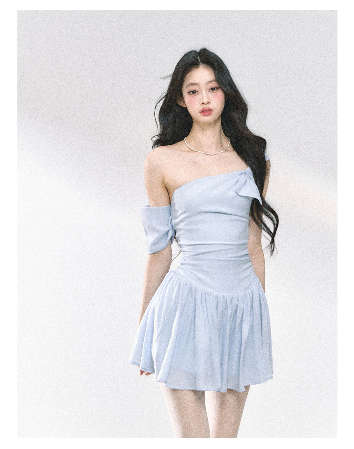 SHAOYEYAN French Off-Shoulder Bodycon Dress