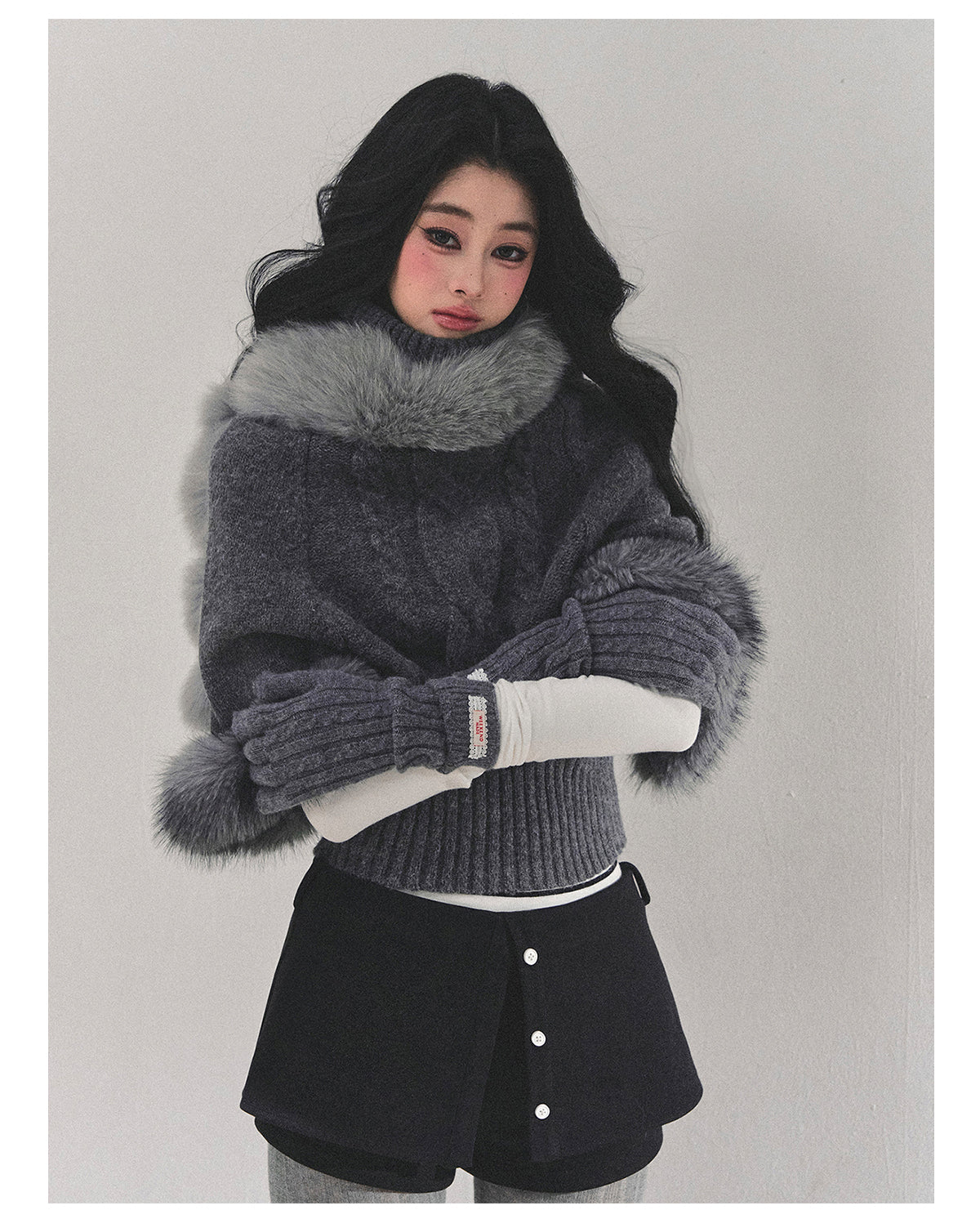 ShaoYeYan Only She Remains Awake Mohair Sweater