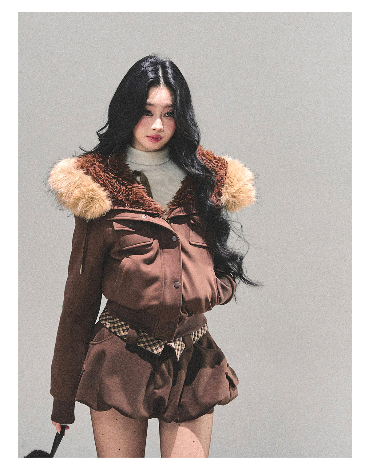 ShaoYeYan Snowflake Embrace Winter Hooded Jacket