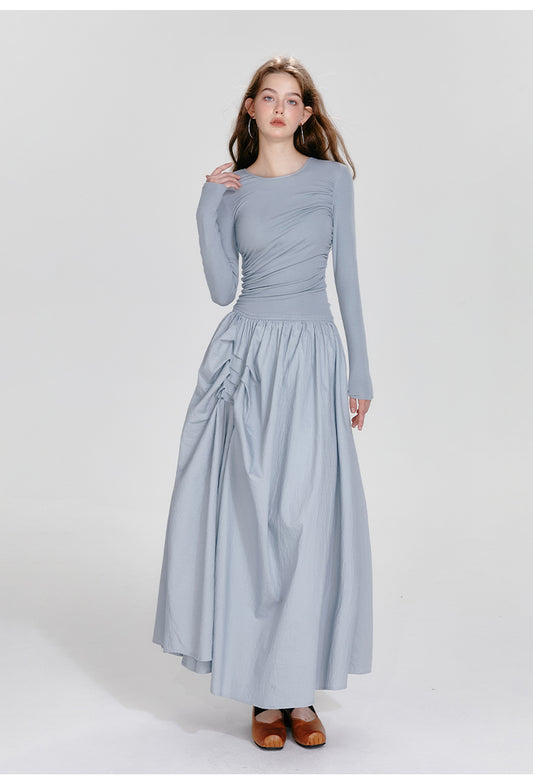 BOHOL BLING "Ballet Noir" Asymmetrical Ruffle Dress