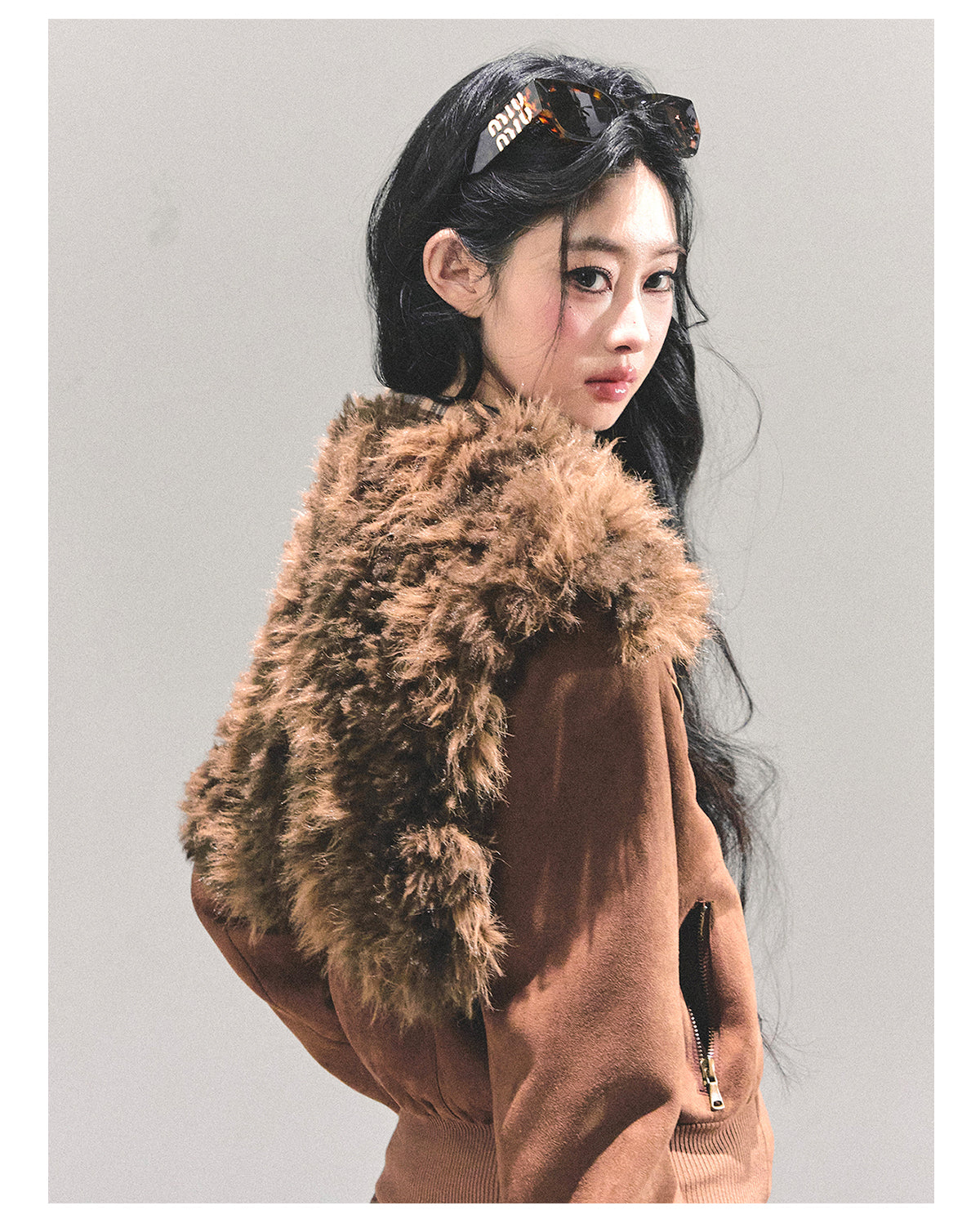 ShaoYeYan Floating Dusk Korean Lamb Fur Jacket