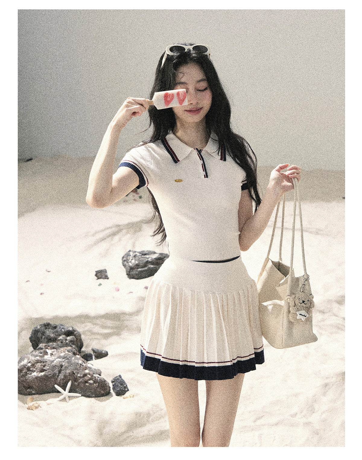 ShaoYeYan Aomalm Shattered Moonlight American Academia Knit Set