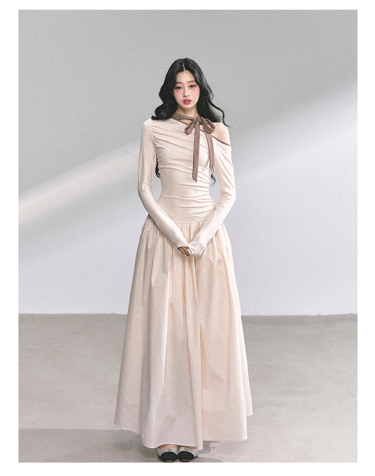 SHAOYEYAN Asymmetric One-Shoulder Bodycon Dress
