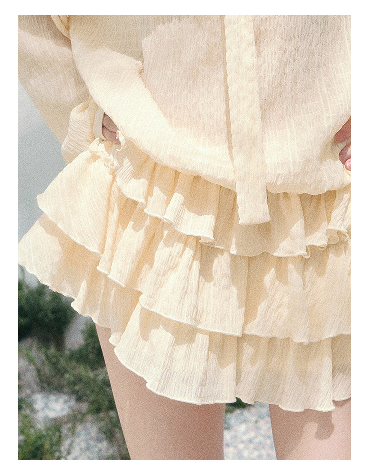 ShaoYeYan Aomalm Evening Breeze Skirt French Dress