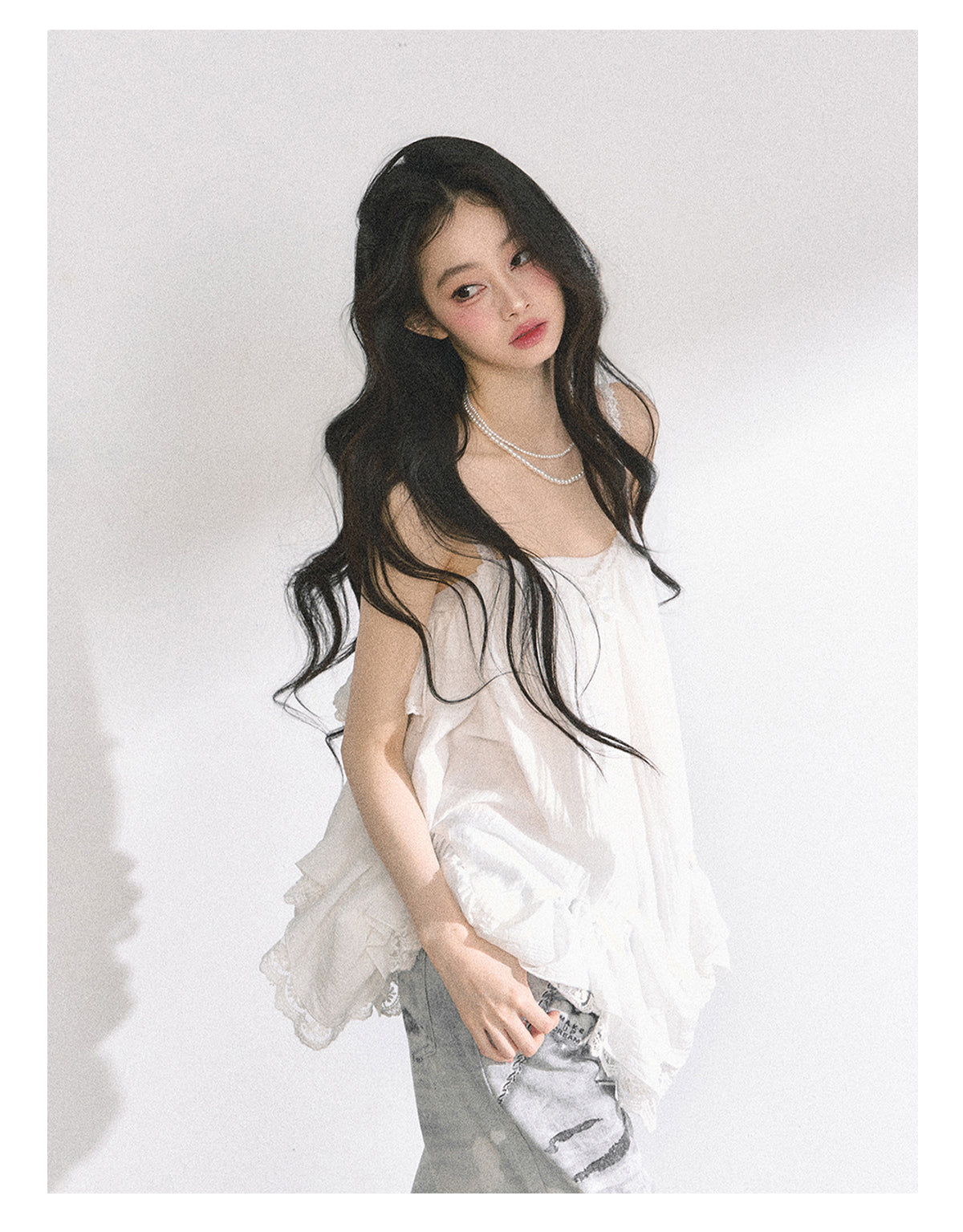 SHAOYEYAN French Lace Chiffon Blouse