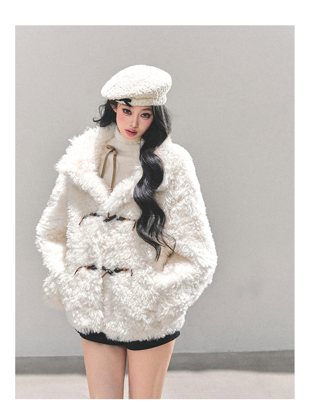ShaoYeYan Soft Snow Lamb Fur Jacket