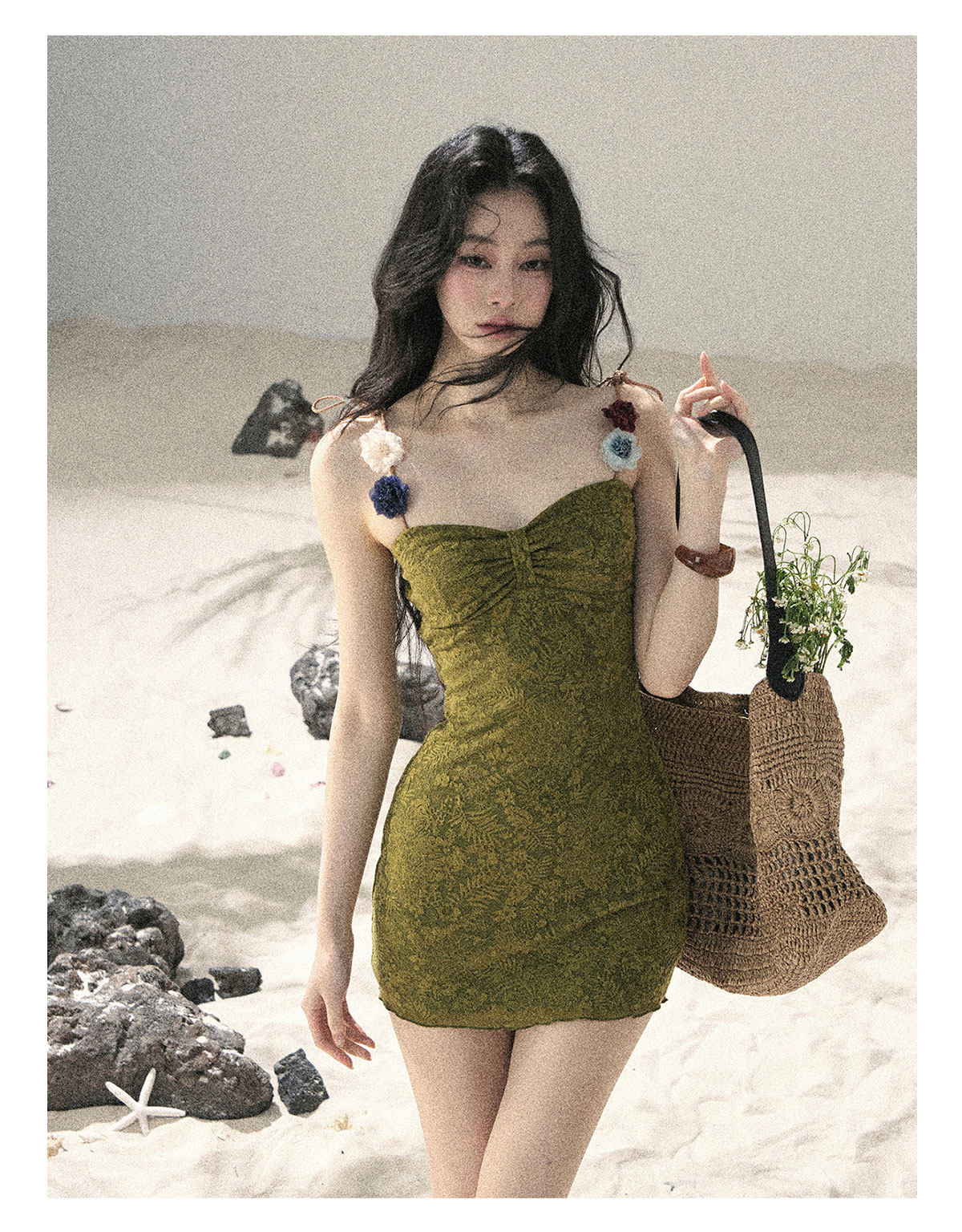ShaoYeYan Aomalm Tangled Vines French Cami Dress