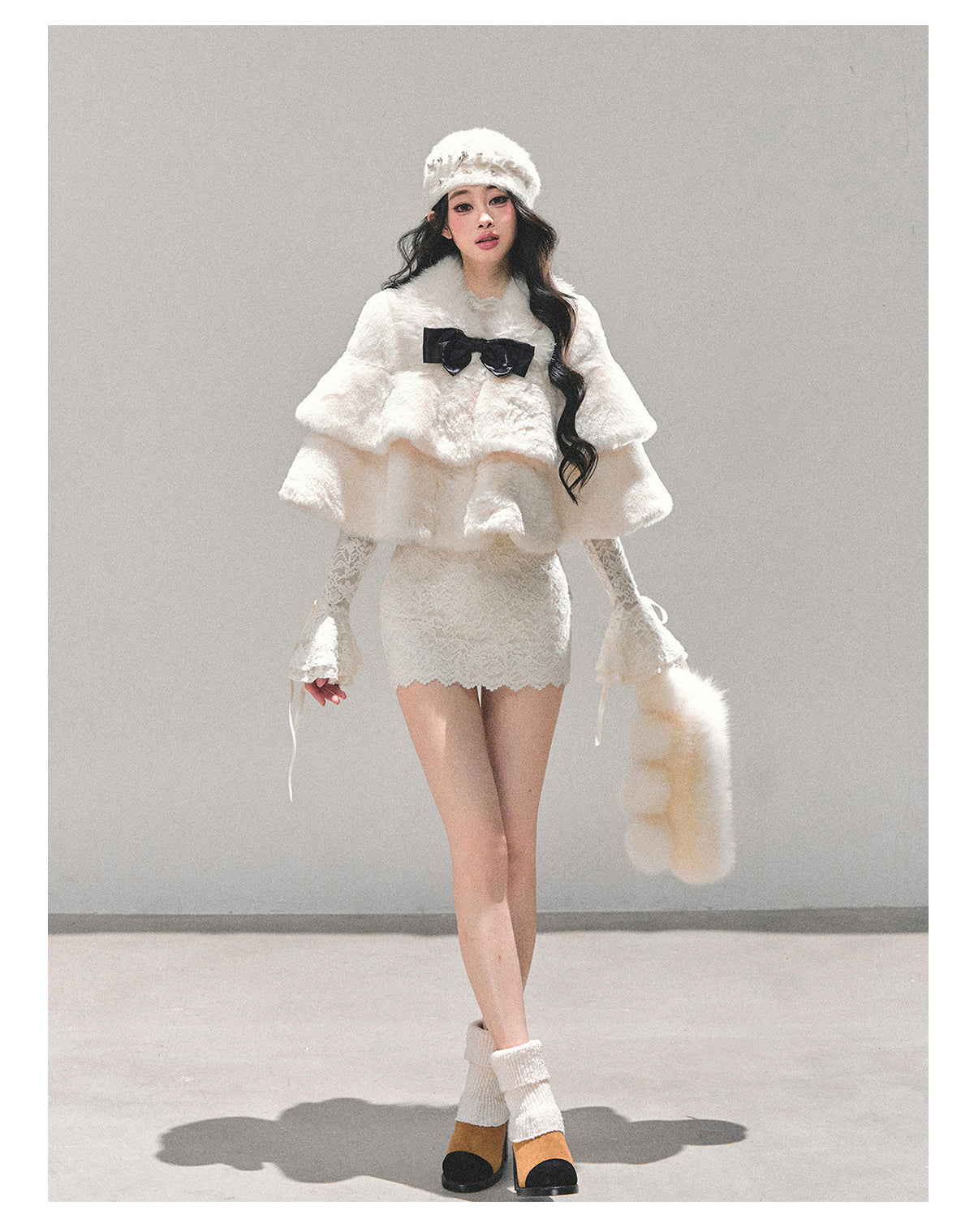 ShaoYeYan First Snow Is Coming French Christmas Cape