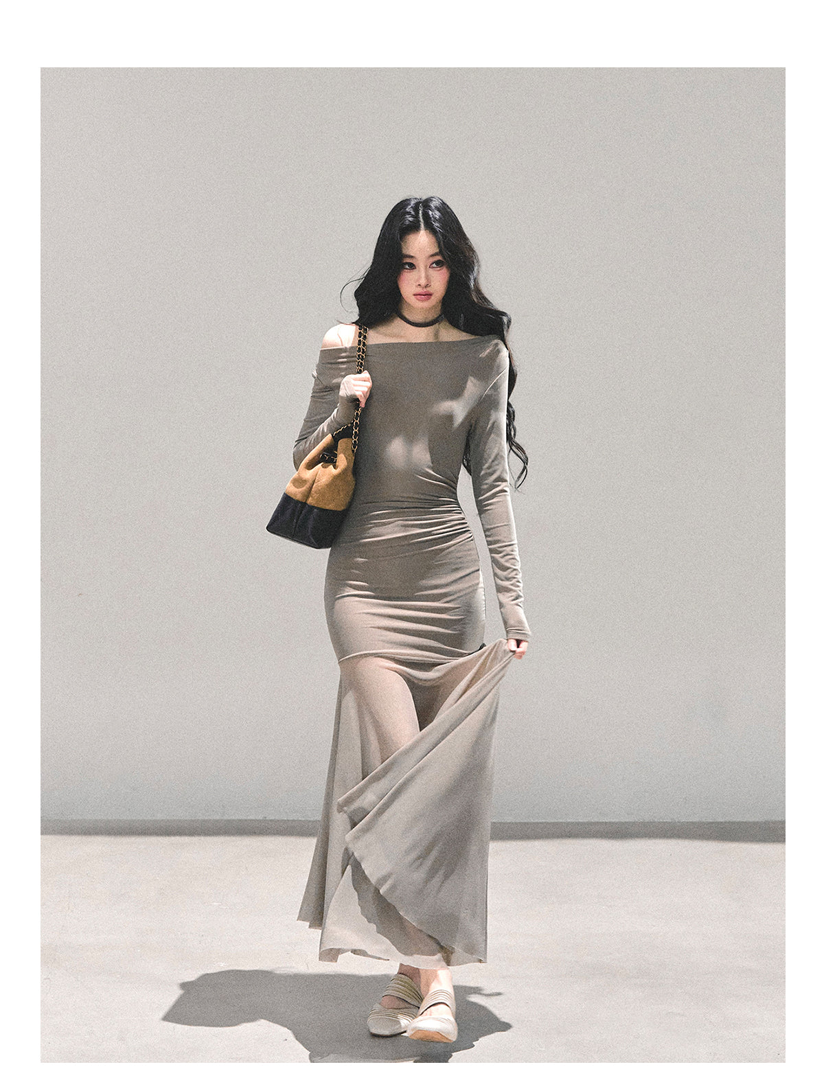 ShaoYeYan Slender Silhouette Cold Rich Girl Dress