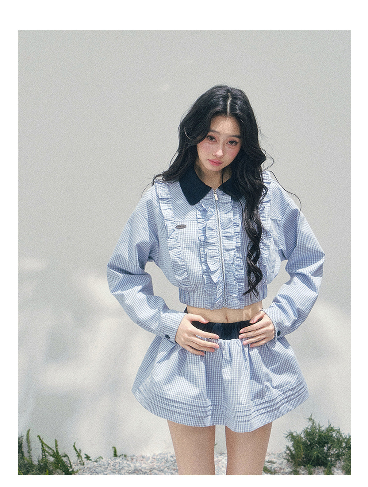 ShaoYeYan Aomalm British Style Plaid Academia Set