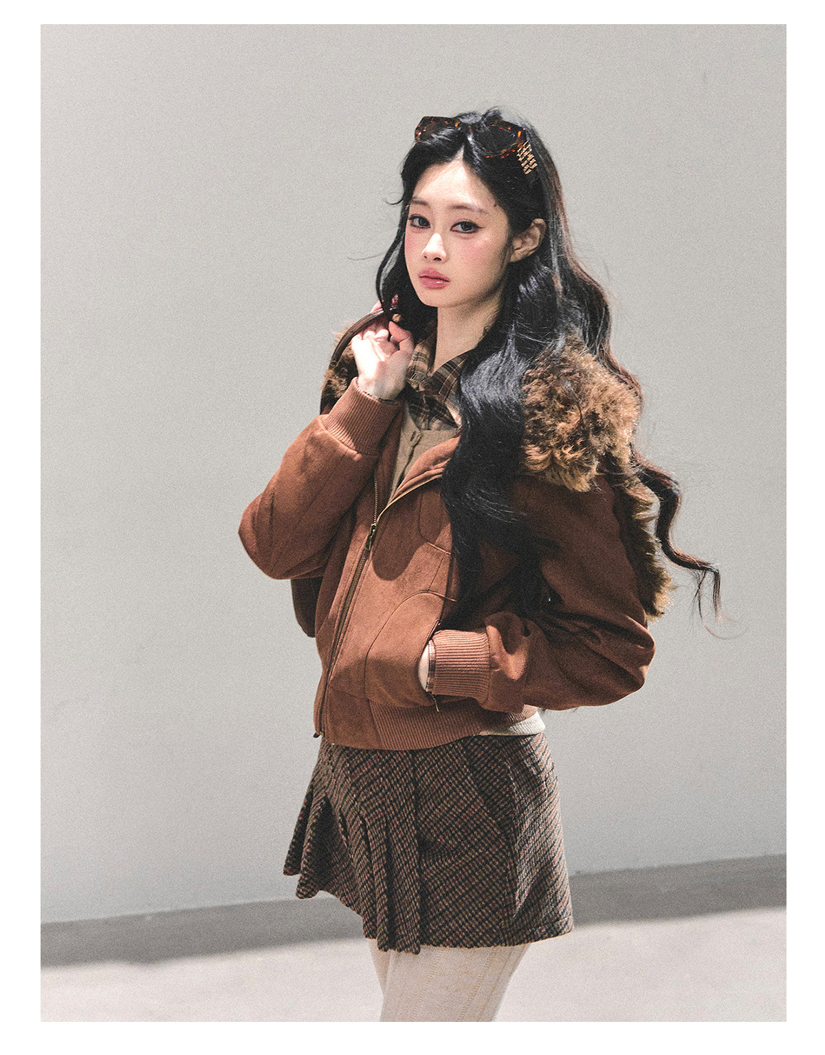 ShaoYeYan Floating Dusk Korean Lamb Fur Jacket