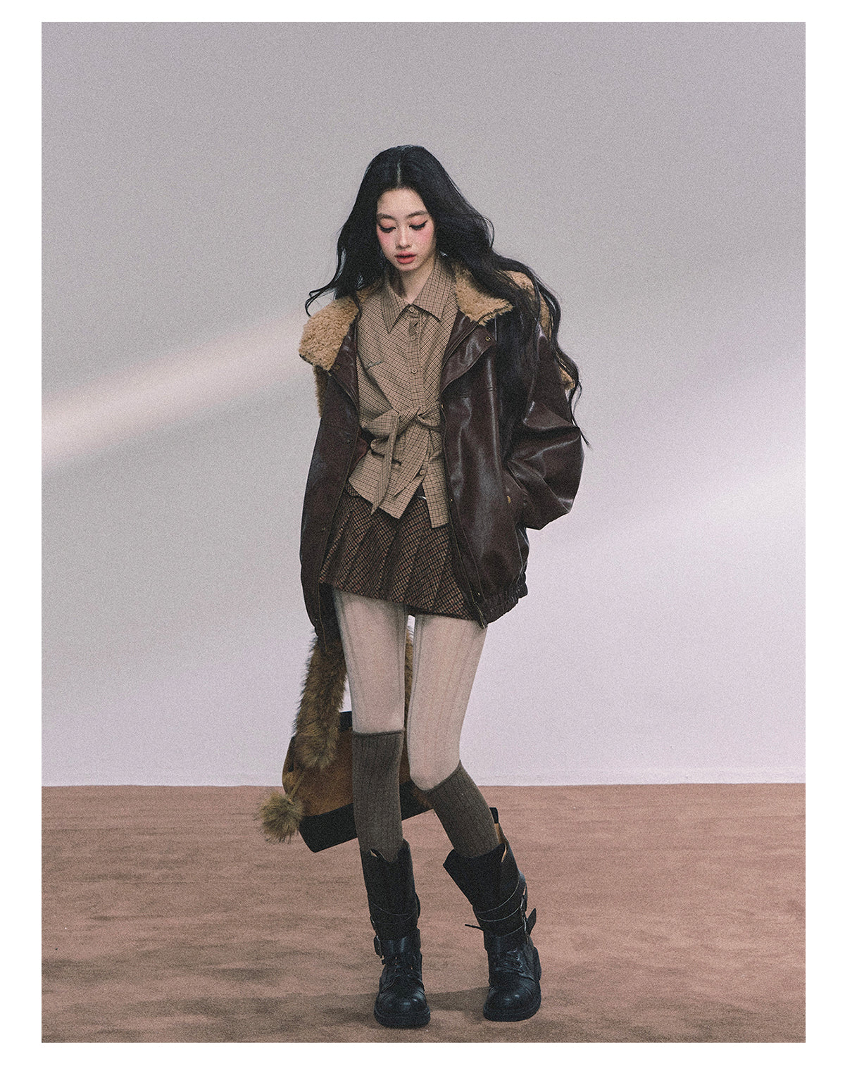 ShaoYeYan Maillard Special American Loose Fit Plaid Shirt