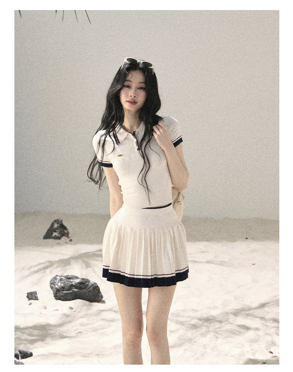 ShaoYeYan Aomalm Shattered Moonlight American Academia Knit Set