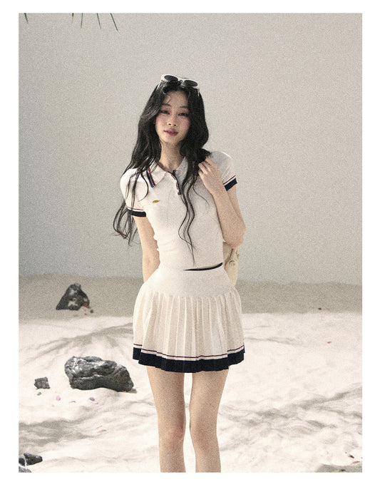 ShaoYeYan Aomalm Shattered Moonlight American Academia Knit Set