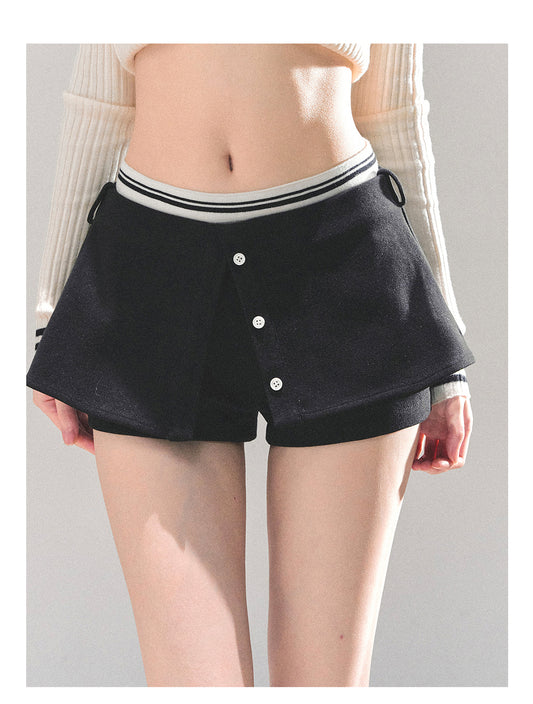ShaoYeYan Korean Girl Vibe A-Line Skirt Pants