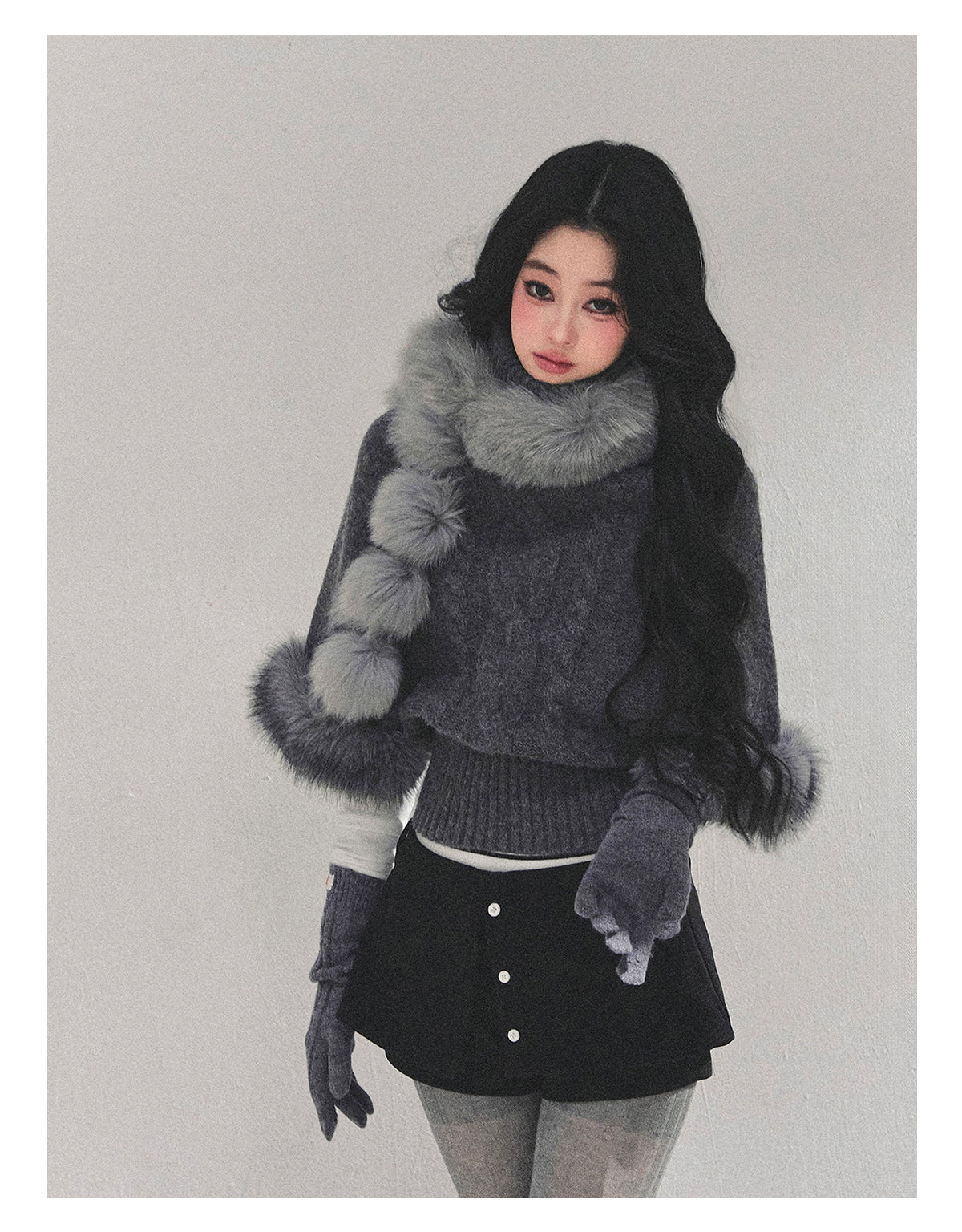 ShaoYeYan Only She Remains Awake Mohair Sweater