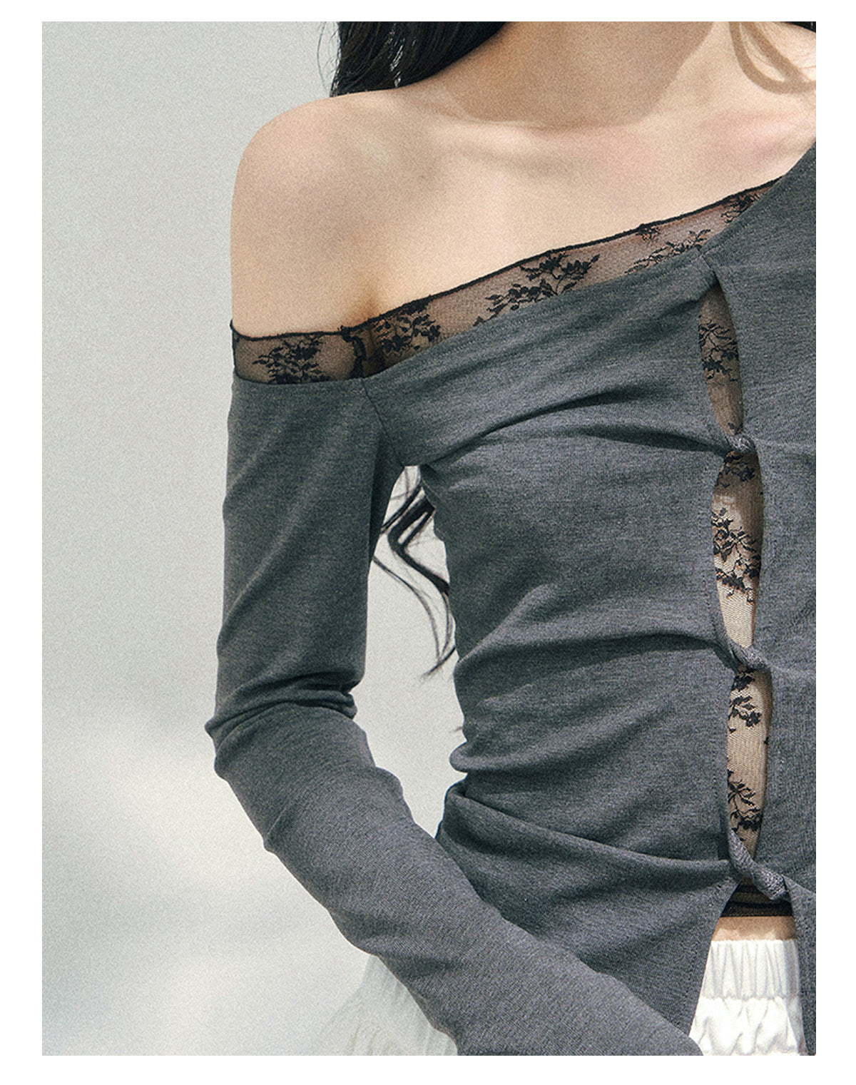 ShaoYeYan Aomalm Her Dragging Shadow Turns to Poetry Fake Two-Layer Tee