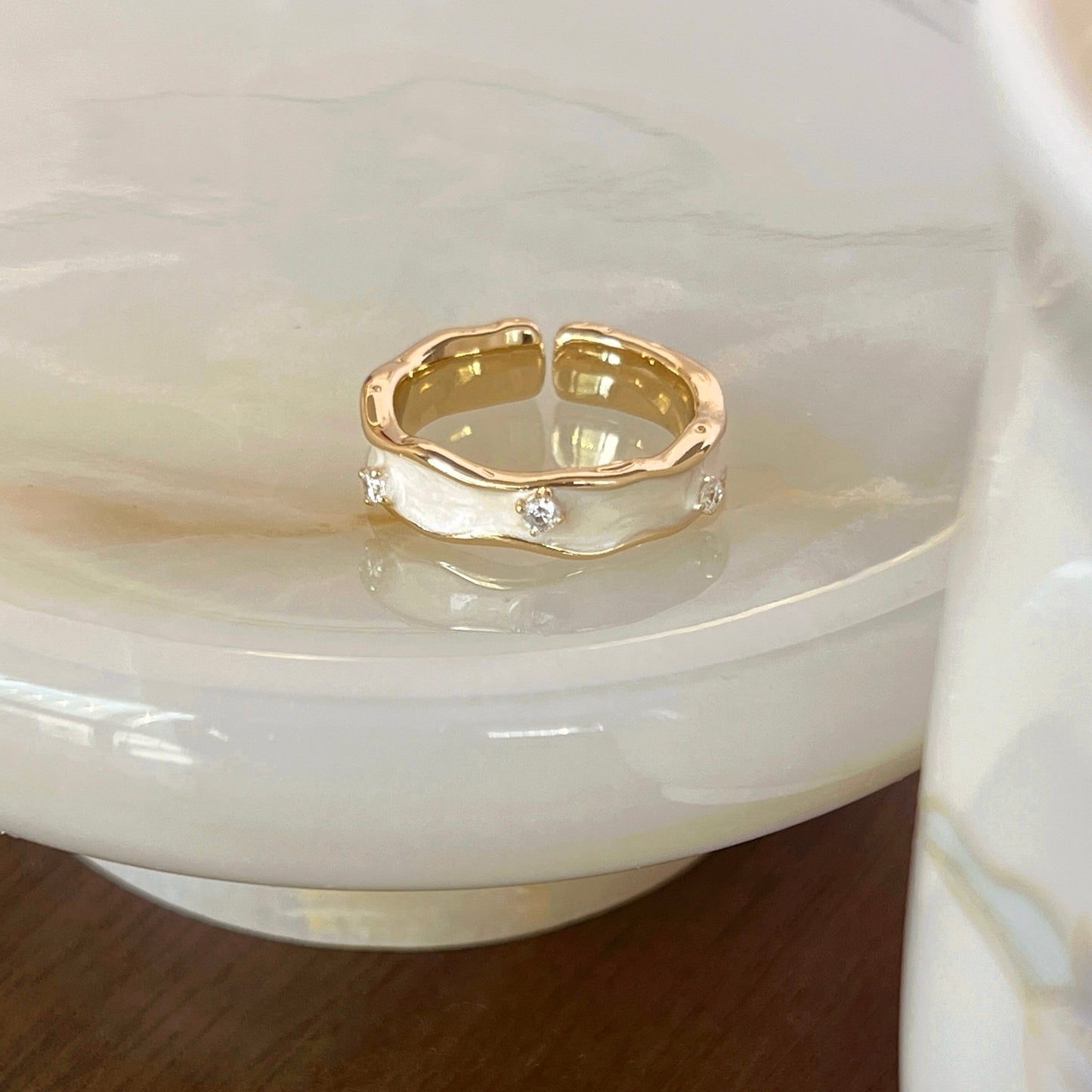 VIGVOG Minimalist Geometric Rings