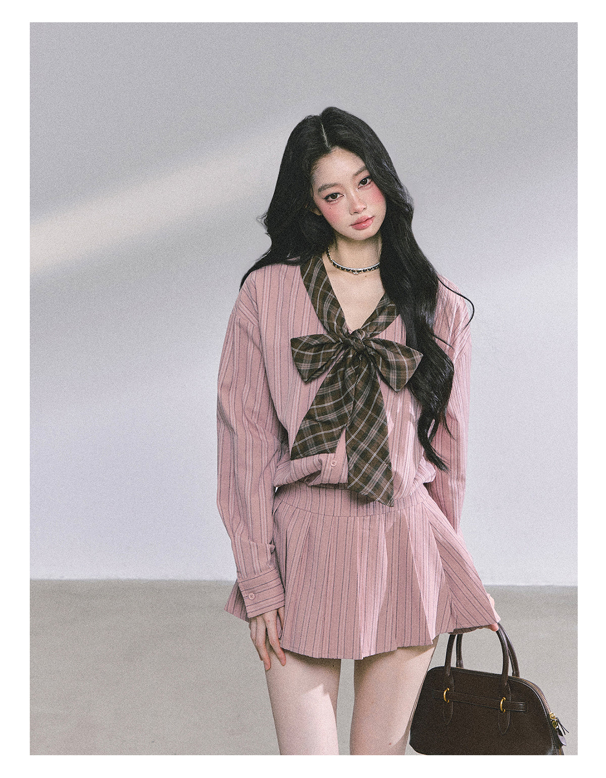 SHAOYEYAN Miu Style French Striped Slimming Shirt Dress