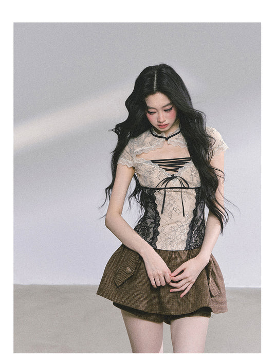 SHAOYEYAN Waist-Defining Slim Fit Top