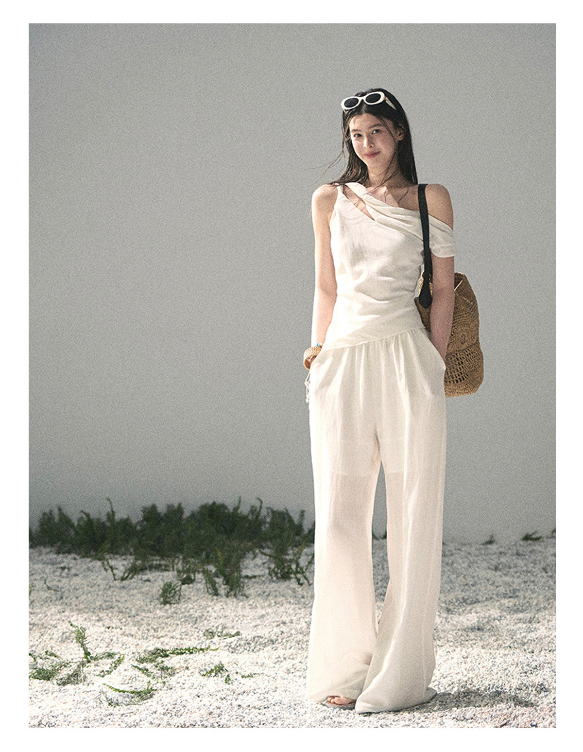 ShaoYeYan Aomalm Clouds Fall on Shoulder Minimalist Casual Set