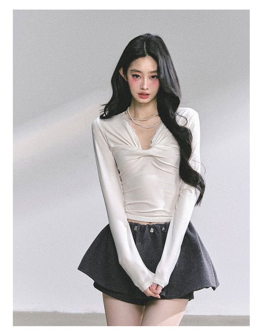 SHAOYEYAN Vintage White Moonlight Tee