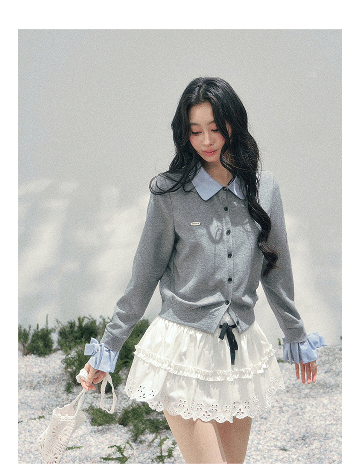 ShaoYeYan Aomalm Hyde Diary Fake Two-Layer American Sweater