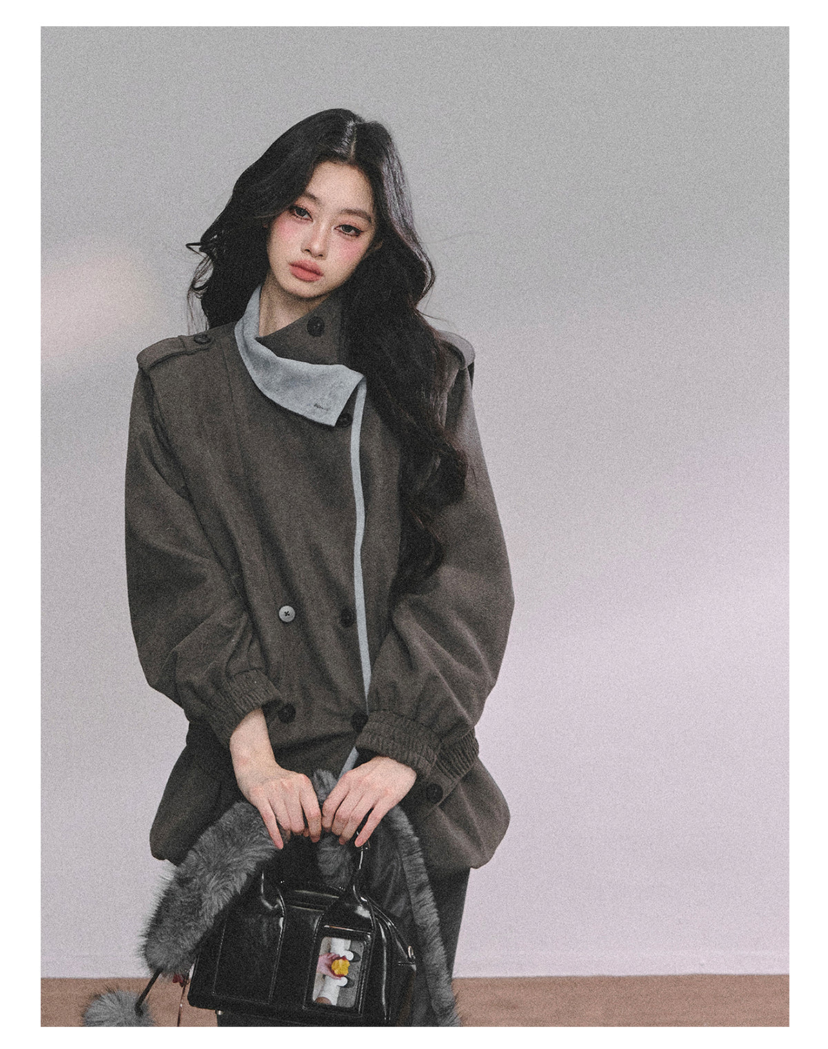 ShaoYeYan Barn Time Zone Audrey Hepburn Style Two-Piece Set