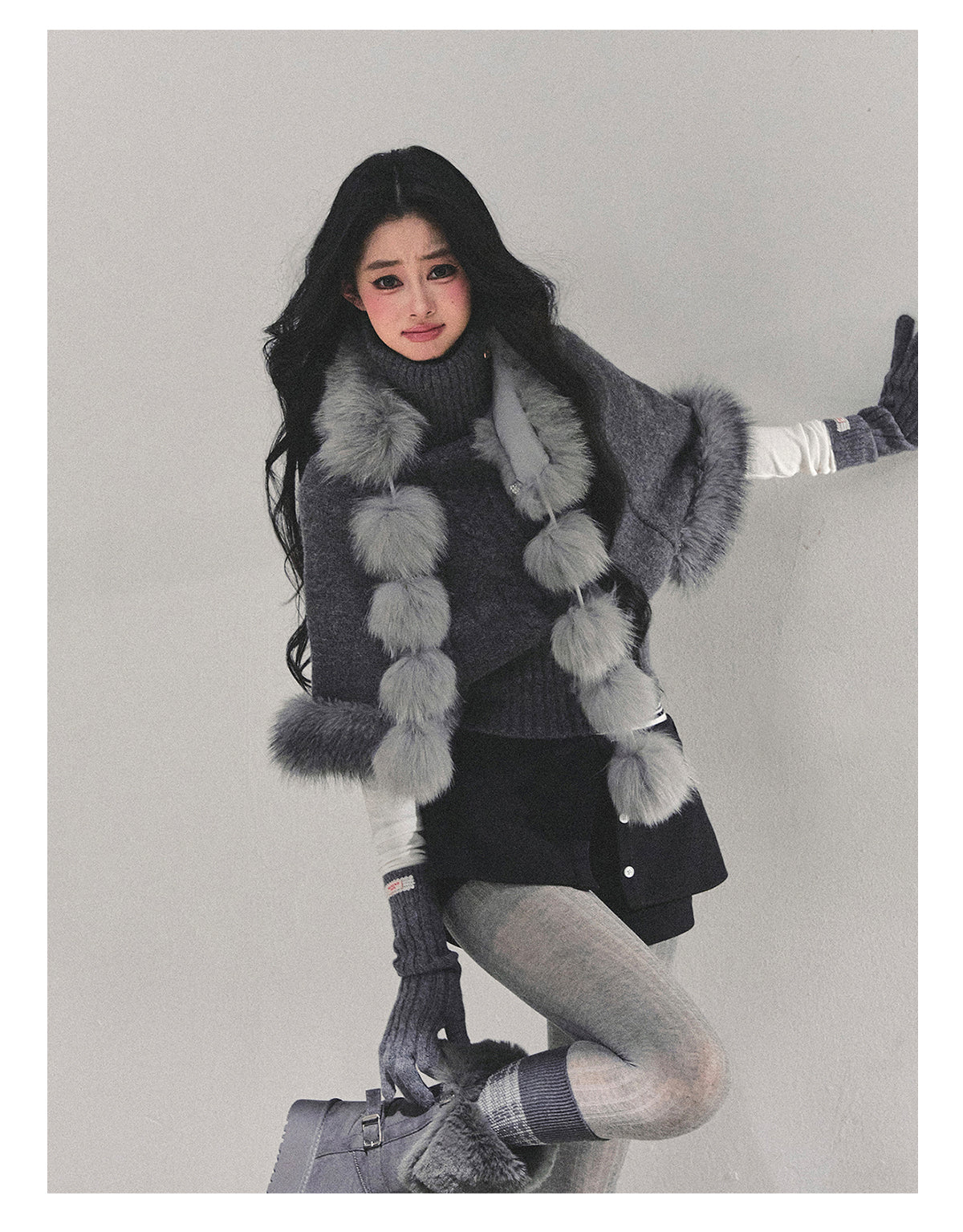 ShaoYeYan Only She Remains Awake Mohair Sweater